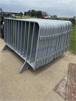 (40) crowd control fence sections, 1 price