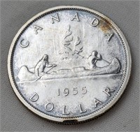 1955 CAD SILVER DOLLAR