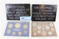 4 FOREIGN COIN SETS