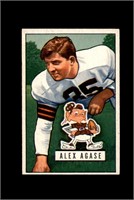 1951 Bowman #111 Alex Agase EX to EX-MT+