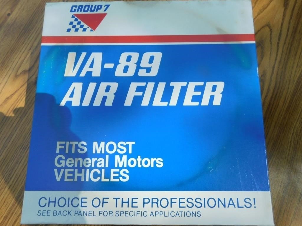 Two Group-7 air filters #VA-89 for GM.