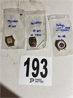 3 Vintage Watches-Milber,Helbros & Teacher