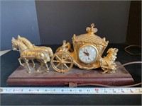Vintage Horse & Carriage Clock
