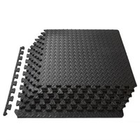 ProsourceFit Mat 1/2-in  Black  24 Sq Ft