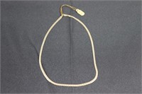 Gold Flat Chain Necklace - 14K 5.7g 16 Inches