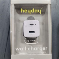 2-Port 20W USB-a and USB-C Wall Charger - Heyday™