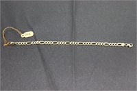 Gold Chain Bracelet - 14K 5.3g 7.5 Inches