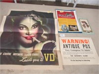 Vintage Poster 22" x 18" / Vintage Paper