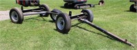 Hay wagon running gear with spare tire