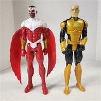 Marvel Falcon and DC Comics Lex Luther