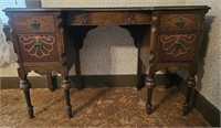 Antique Wood Vanity Desk