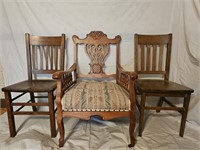 (3) Antique Chairs