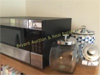 SHARP MICROWAVE, 2 PC. GLASS CANISTER SET,