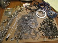 Misc. Necklace Lot and Signed Jane Pin