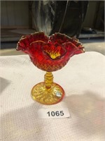 Olde Virginia Glass Handmade Opalescent Dish