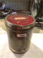 Silver Mill Brand Frozen Fruits Metal Container