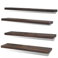 IKJZIZP 24 Inch Rustic Farmhouse Floating Shelves