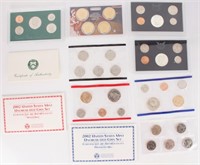 USA PROOF & UNCIRCULATED COIN SETS - LOT OF 6