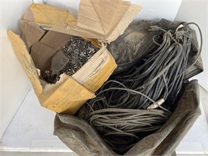 Bag of cords/wire & clips