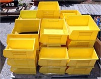 [CH] Lot of Yellow Stackable Parts Bins