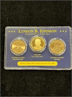 Lyndon B Johnson Presidential Coin Set