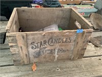 Star Candles/Proctor & Gamble Antique Wooden Box