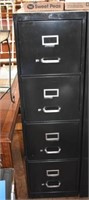(1) 4 Drawer Metal File Cabinet