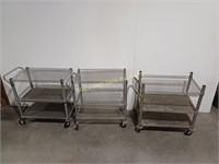 3 Wire Metal Carts