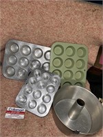 Muffin Pans and Angel Food Cake Pan