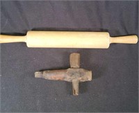 Vintage Wood Barrel Spigot