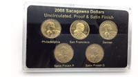 2008 Sacagawea Dollars Uncirculated, Proof &