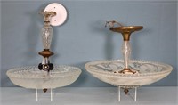 (2) C. 1940's Hanging Light Fixtures