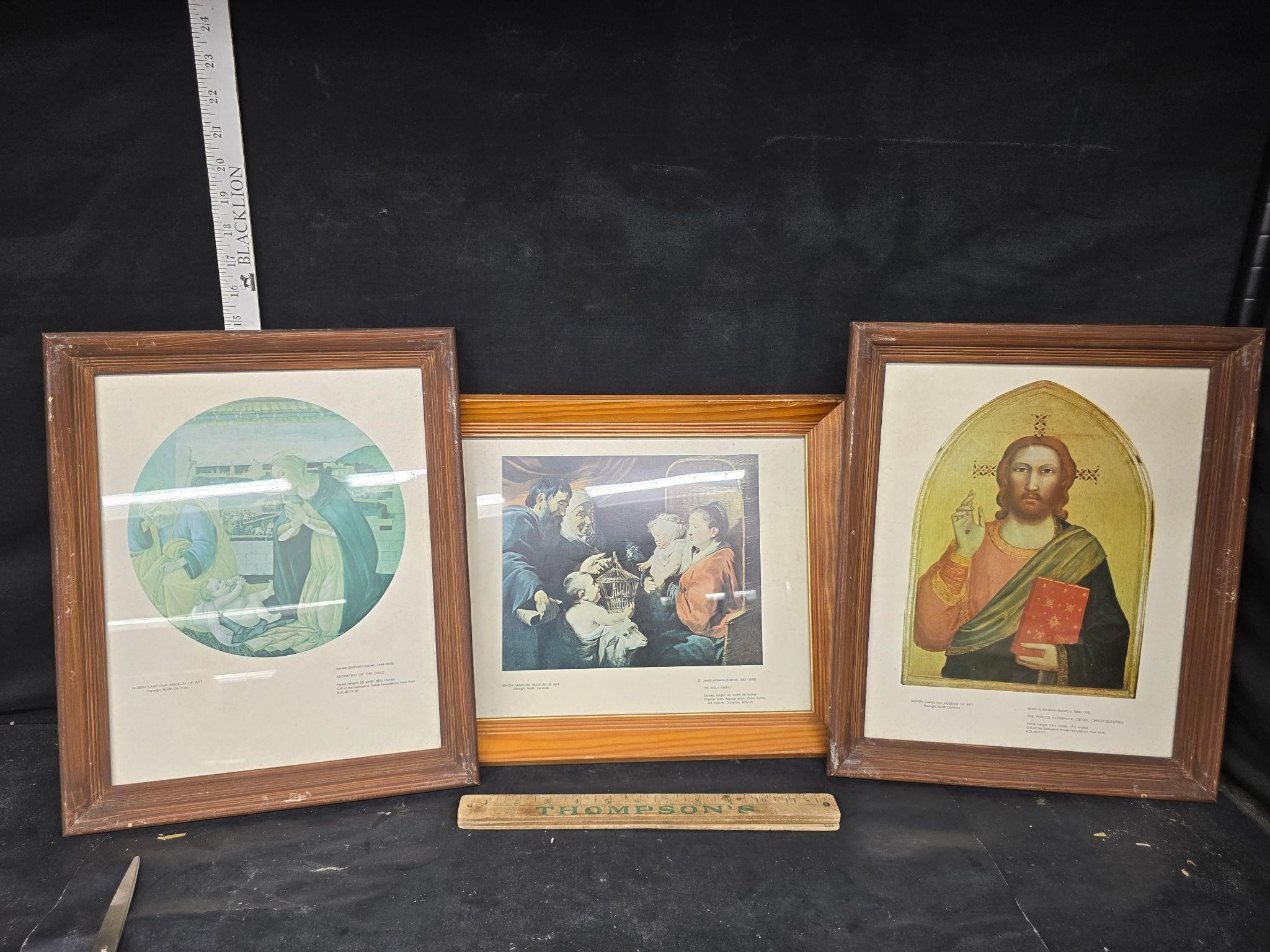 3 religious prints