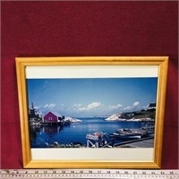 Peggy's Cove NS Framed Photo Print (Vintage)