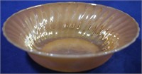 Fire King Peach Lustre Swirl 8.5" bowl