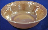 Fire King Peach Lustre Laurel Leaf Bowl