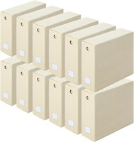 12 Pack Beige Foldable Bed Sheet Set Organizers