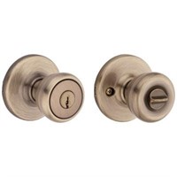 R3618  Kwikset Tylo Keyed Entry Door Knob in AB