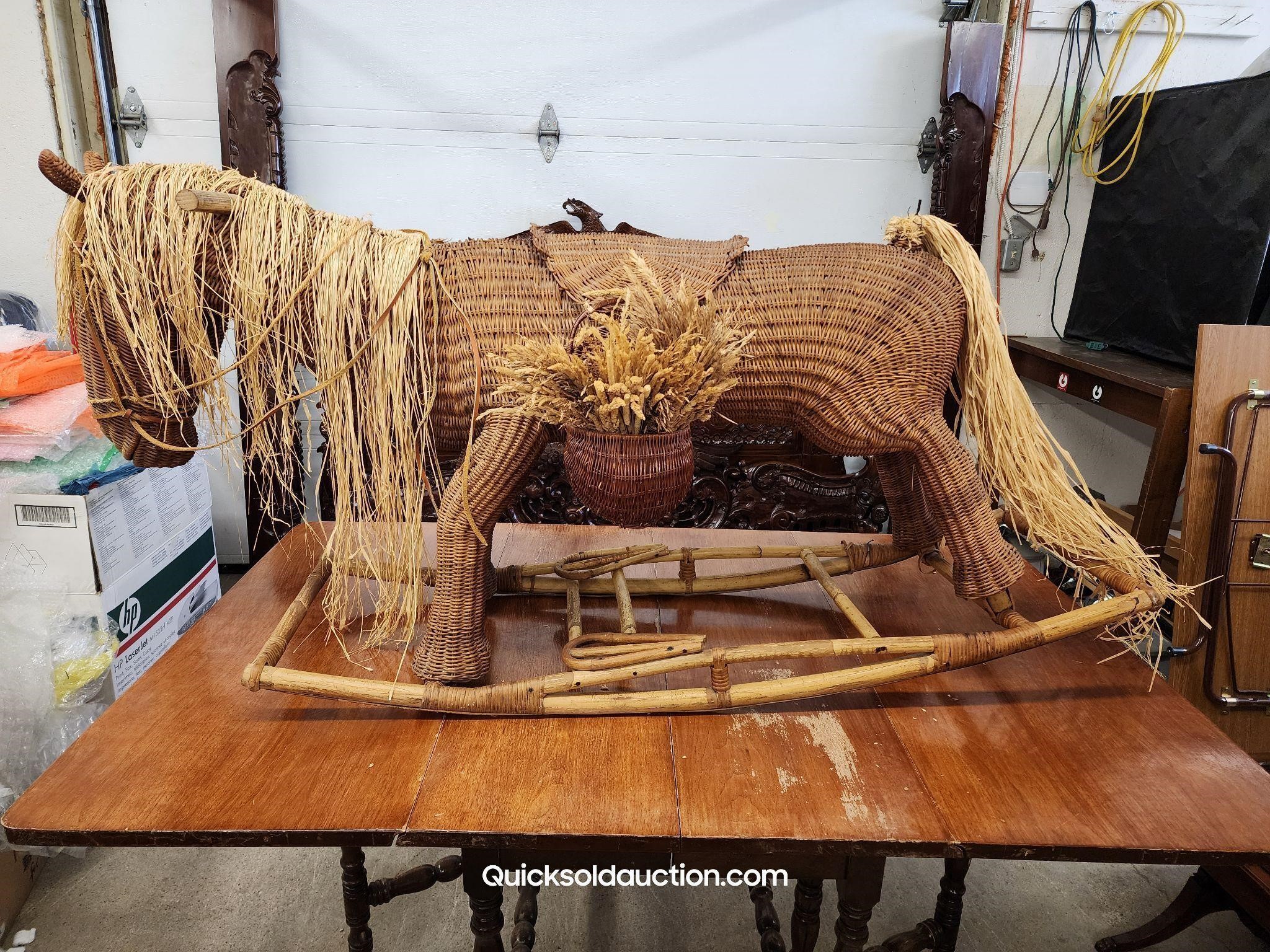 A Real Conversation Piece- Antique Weaving Wicker