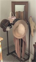 Stand, Hats, Mirror, Purse And Longaberger Cancer