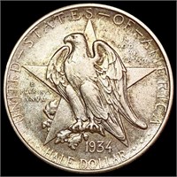 1934 Texas Half Dollar NEARLY UNCIRCULATED