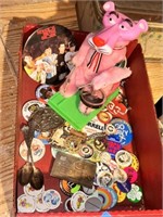 Pink The Panther Toy, Buttons, Storage, Buckles
