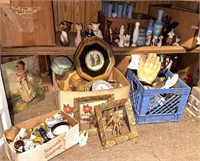 6ft Folding Table, Storage, Cat Figurines & More