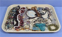 18 Necklaces + 3 Bracelets, Costume Jewelry