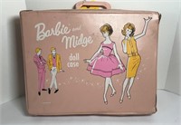 1963 BARBIE DOLL CASE WITH DOLLS AND CLOTHES