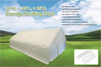 30'x40'x15' Straight Wall Strg Shelter