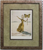 BUTTERFLY WOMAN L.E. GICLEE BY SALVADOR DALI