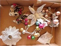 3 bags of Christmas light clips - Vintage silver