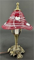 Fabulous John Fenton Ruby Hanging Hearts Lamp