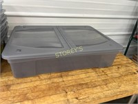 7 NEW Storage Bins w/ Lids - 80L ~30 x 20 x 6